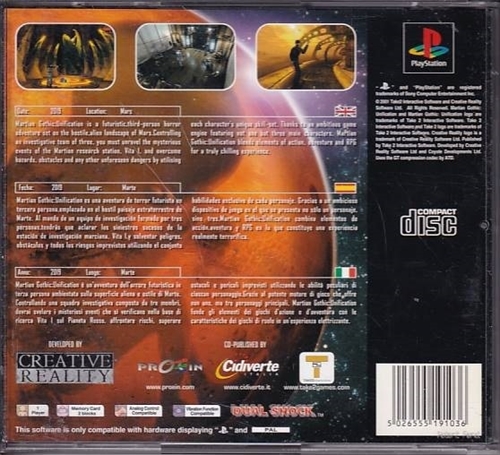 Martian Gothic - PS1 (B Grade) (Genbrug)